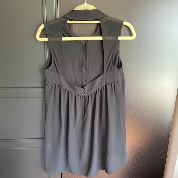 ❗️3/$15❗️Last April Sheer Button Down Blouse - Picture 5 of 6